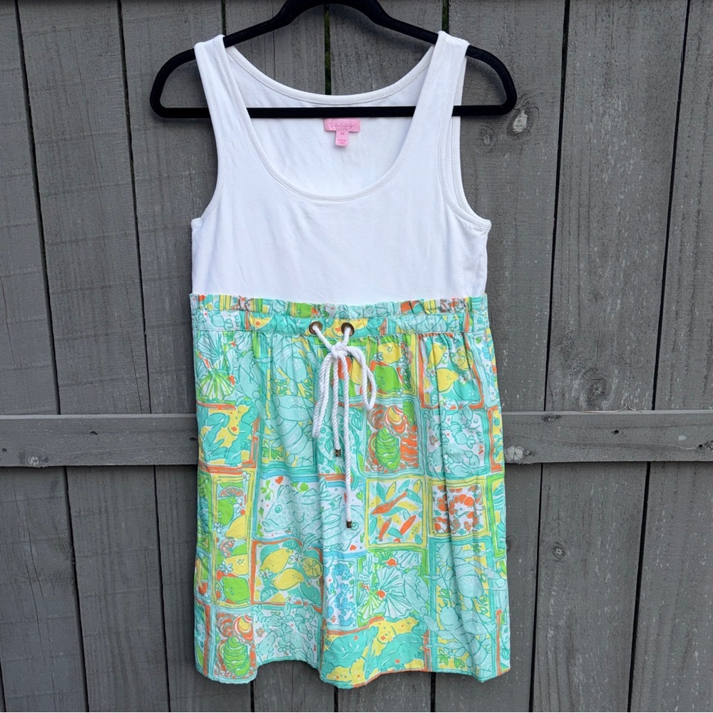 Lilly Pulitzer Women's medium Nettie Dress in Just Add Lemons VGUC